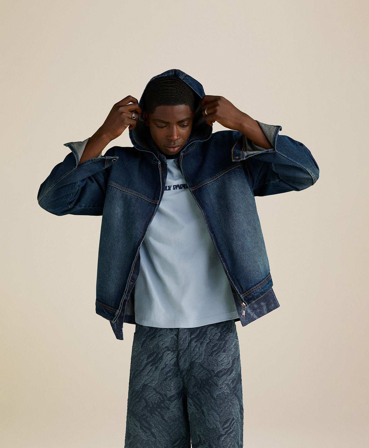 Indigo Washed Denim Jacket - Daily Paper – Image 3