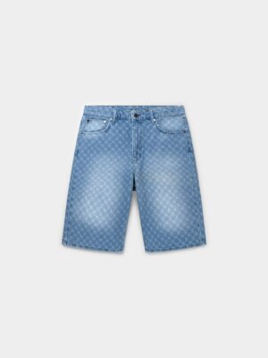 Blue Monogram Denim Shorts - Daily Paper