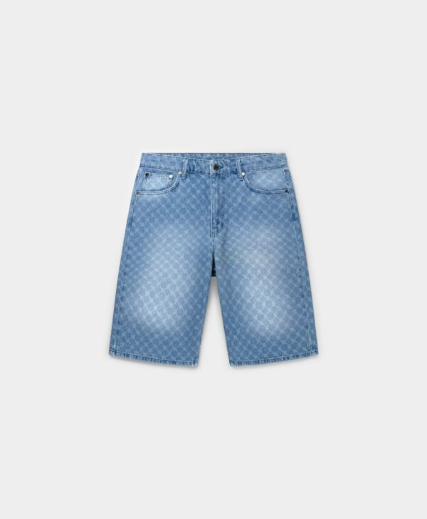 Blue Monogram Denim Shorts - Daily Paper