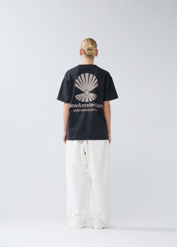 Oyster Tee Black - New Amsterdam Surf Association – Image 3