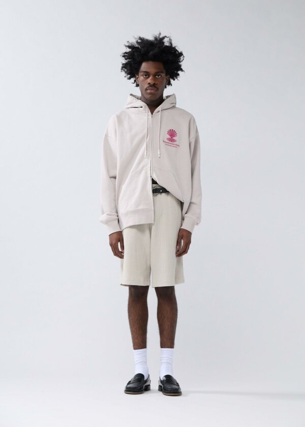 Logo Hoodie Zip-Up Pebble Magenta - New Amsterdam Surf Association – Image 3