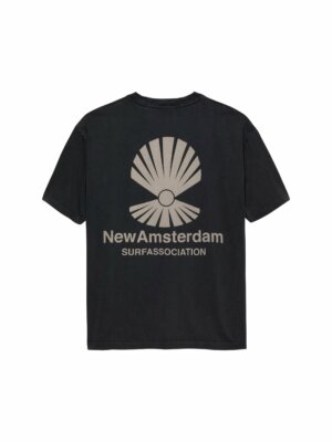 Oyster Tee Black - New Amsterdam Surf Association