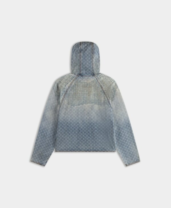 Blue Destroyed Denim Hoodie - Daily Paper – Image 2