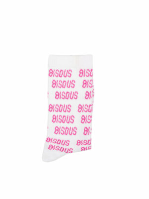 Socks X3 All over White/Pink - Bisous