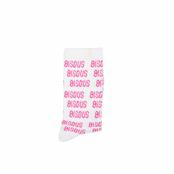 Socks X3 All over White/Pink - Bisous
