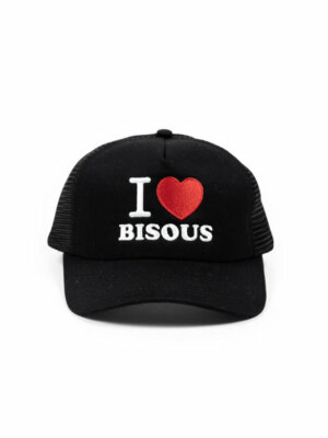 Caps I LOVE BISOUS Black - Bisous