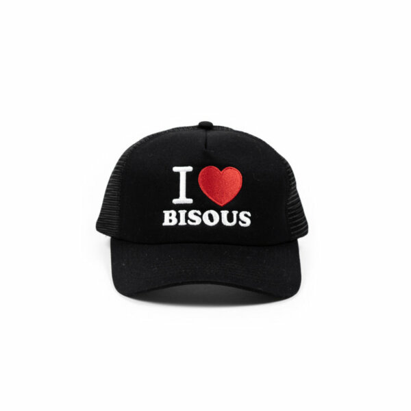 Caps I LOVE BISOUS Black - Bisous