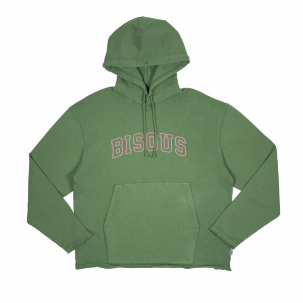 Hoodie College Used Green - Bisous