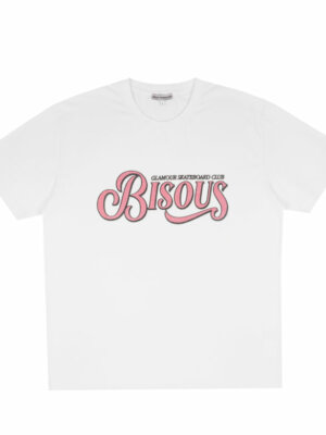 T-shirt Glamour Caviar White - Bisous