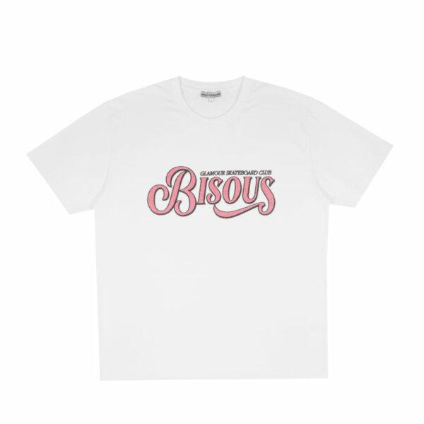 T-shirt Glamour Caviar White - Bisous