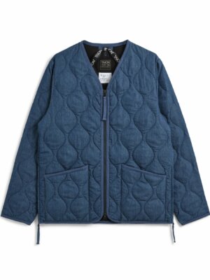 Unisex Military Zip Indigo Denim - Taion