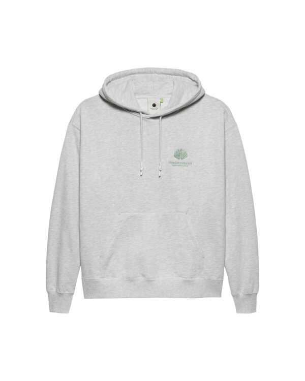Logo Hoodie Ash/Teal - New Amsterdam Surf Association – Image 2