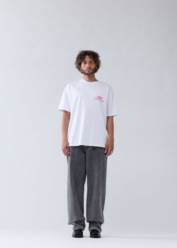Pearl Readings Tee Washed White - New Amsterdam Surf Association – Image 3