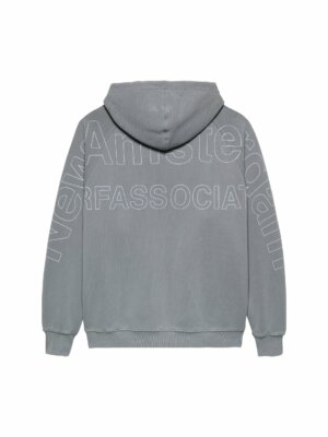 Logo Line Hoodie Snow Grey/White - New Amsterdam Surf Association