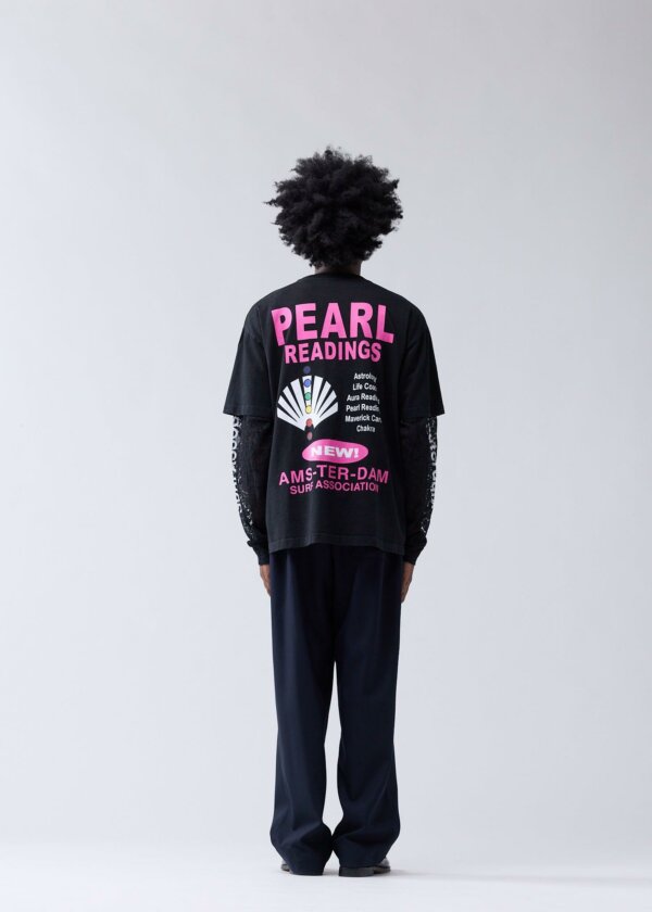 Pearl Readings Tee Black - New Amsterdam Surf Association – Image 4