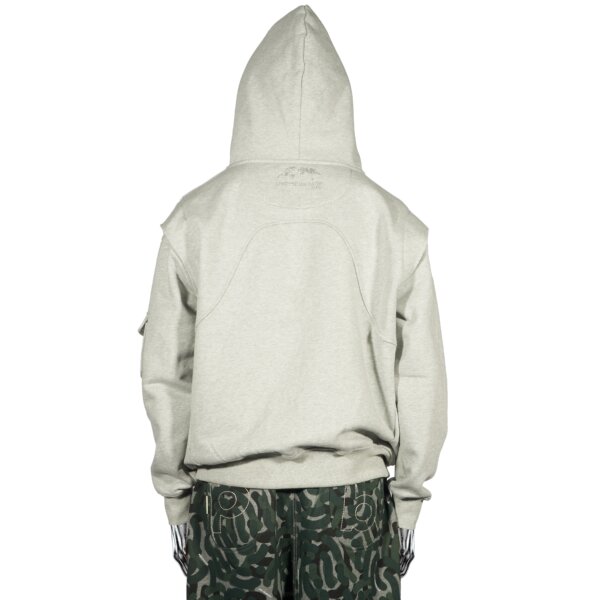 Zip Hoodie Glitta℗ Heather Grey - Pierre Bassene – Image 2