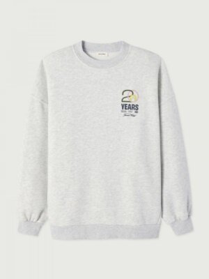 Sweat Mixte Baptown 20 Years Gris Chine - American Vintage