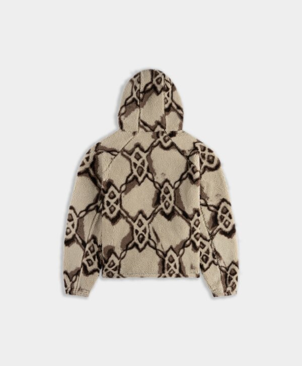 Off White Burned Shield Sherpa Jacket - Daily Paper – Image 2