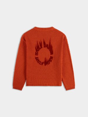 Red Clay Crochet Ls Shirt - Daily Paper