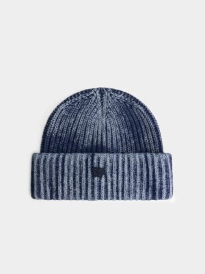 Indigo Knitted Washed Beanie - Daily Paper