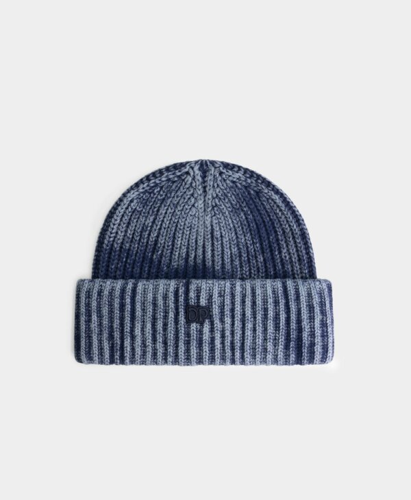 Indigo Knitted Washed Beanie - Daily Paper