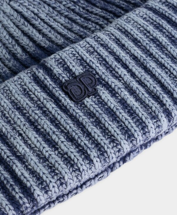 Indigo Knitted Washed Beanie - Daily Paper – Image 2