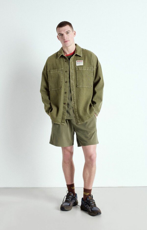 Chemise Uzatown Kaki - American Vintage – Image 2