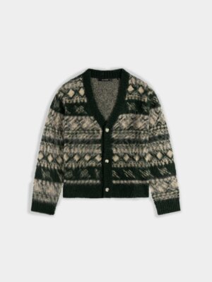 Multi Colored Pattern Check Cardigan - Daily Paper
