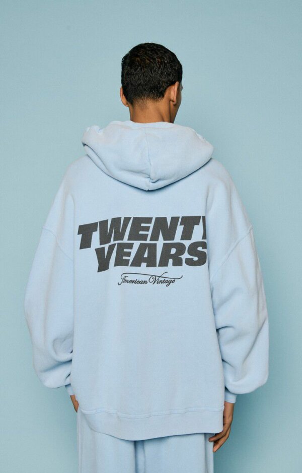Sweat À Capuche Plizzy Splash Vintage 20 Years - American Vintage – Image 3