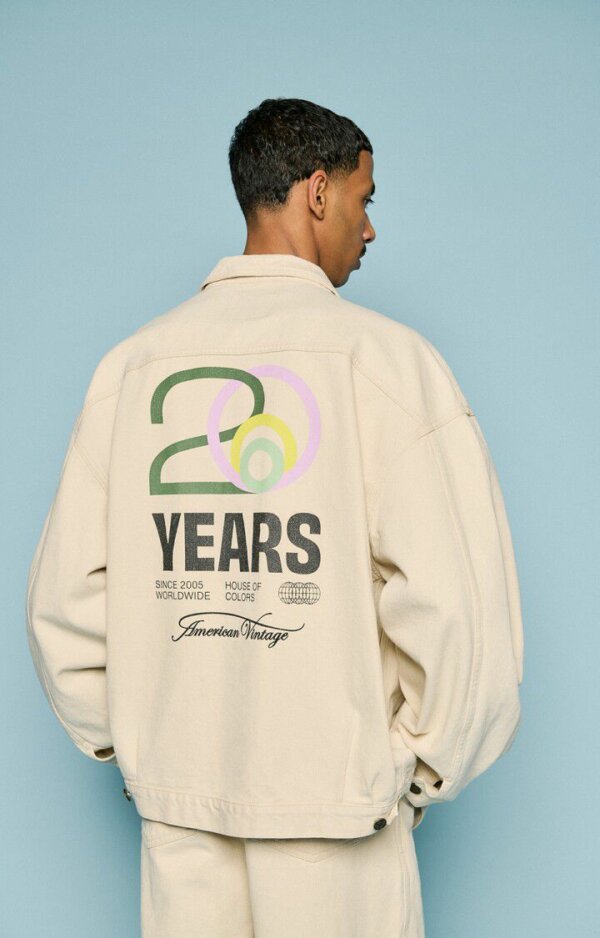 Veste Mixte Snopdog 20 Years Ecru - American Vintage – Image 4
