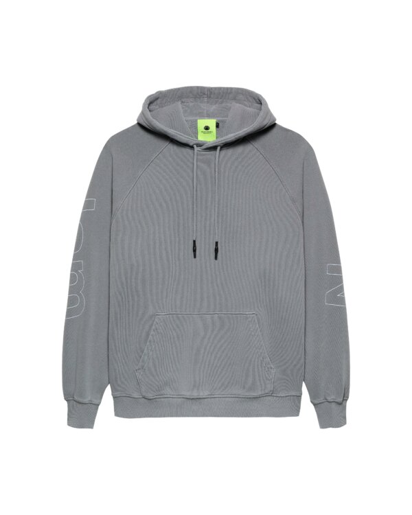 Logo Line Hoodie Snow Grey/White - New Amsterdam Surf Association – Image 2