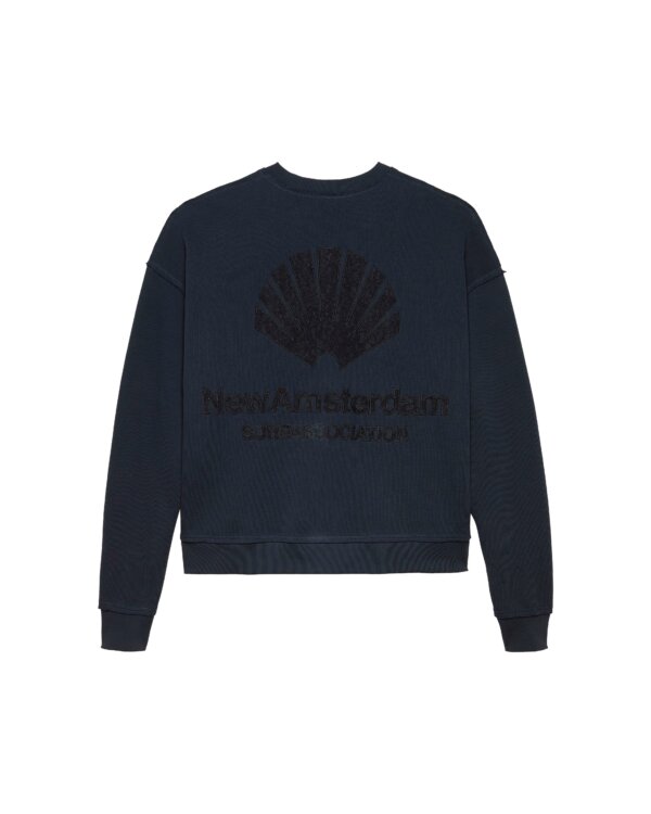 Lace Crewneck Night/Black - New Amsterdam Surf Association – Image 2