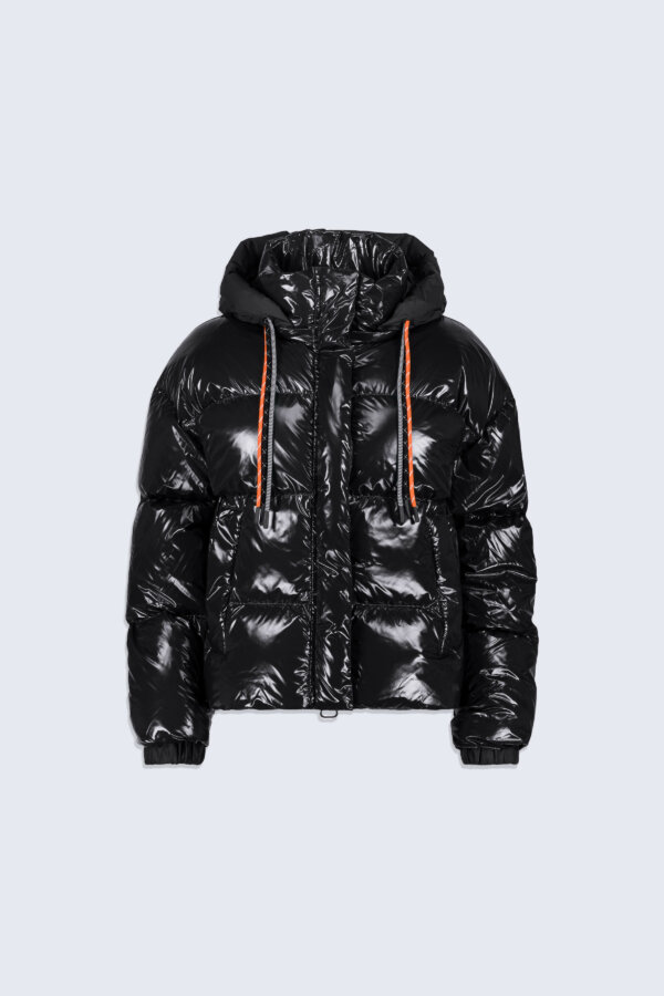 Doudoune Courte Brillante Lili Bright Noir - Gertrude