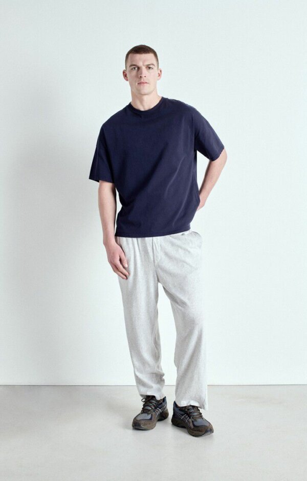T-Shirt Fizvalley Navy Vintage - American Vintage – Image 2
