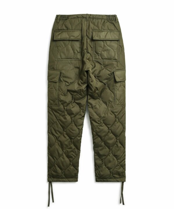 Unisex Military Cargo Down Pants Dark Olive - Taion – Image 2
