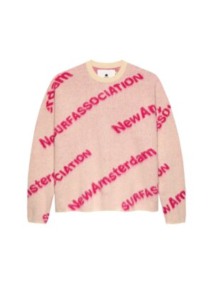 Jacquard Knit Shark Ecru/Rosebloom - New Amsterdam Surf Association
