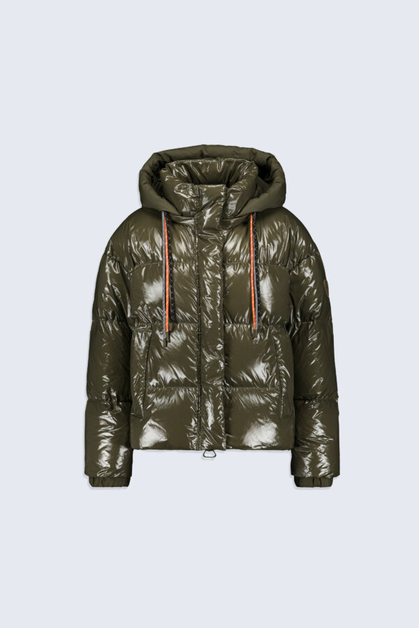 Doudoune Courte Brillante Lili Bright Khaki - Gertrude