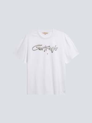 T-Shirt Logo Chromé Leonce Metallic Blanc - Gertrude