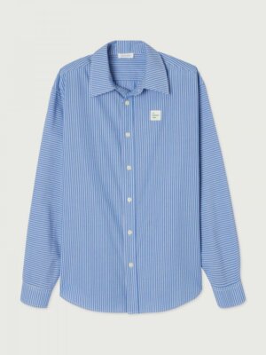 Chemise Zatybay Rayures Aqua - American Vintage