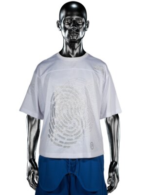 Mesh Fingerprint Jersey℗ Glitta / White - Pierre Bassene