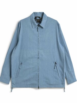 Chemise Militaire Zippé Denim Blue - Taion