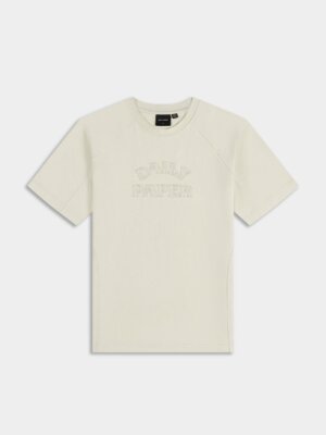 Off White Raglan Stacked Dias Jersey Tee - Daily Paper