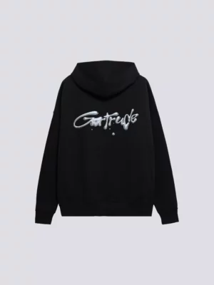 Hoodie Print Antoine Metallic Noir - Gertrude