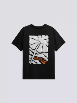 T-shirt Print Leonce Daisy Noir - Gertrude