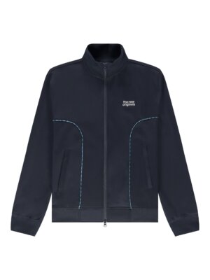 Emblem Track Jacket Navy/Check - The New Originals