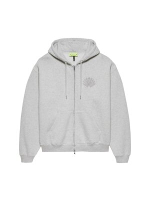 Chop Zip Hoodie Grey Melange - New Amsterdam Surf Association
