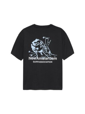 Knocked Tee Black - New Amsterdam Surf Association