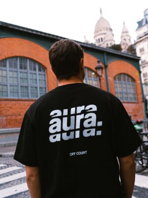 T-Shirt Lifestyle Oversize Noir - Aura.