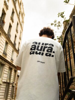 T-Shirt Lifestyle Oversize Blanc Cassé - Aura.