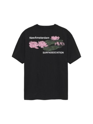 Lilies Tee Black - New Amsterdam Surf Association